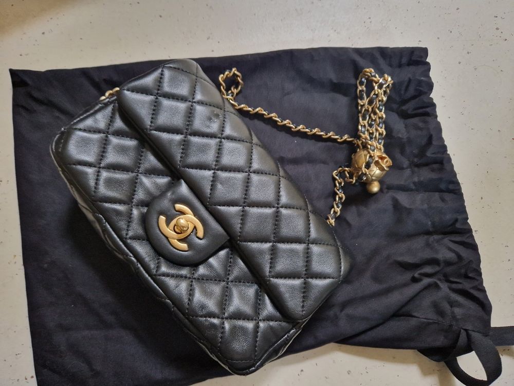 Chanel classic 2025 tasche ueberschlag