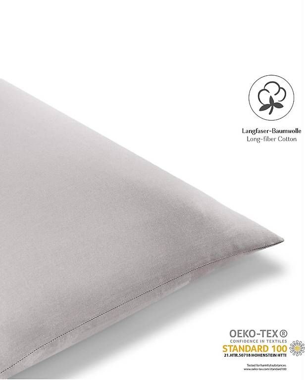Cuscini: 2 Kissenhüllen grau 50x50 neu – Nuovo e nell'imballaggio originale da Horgen venduto da PremiumSales 1