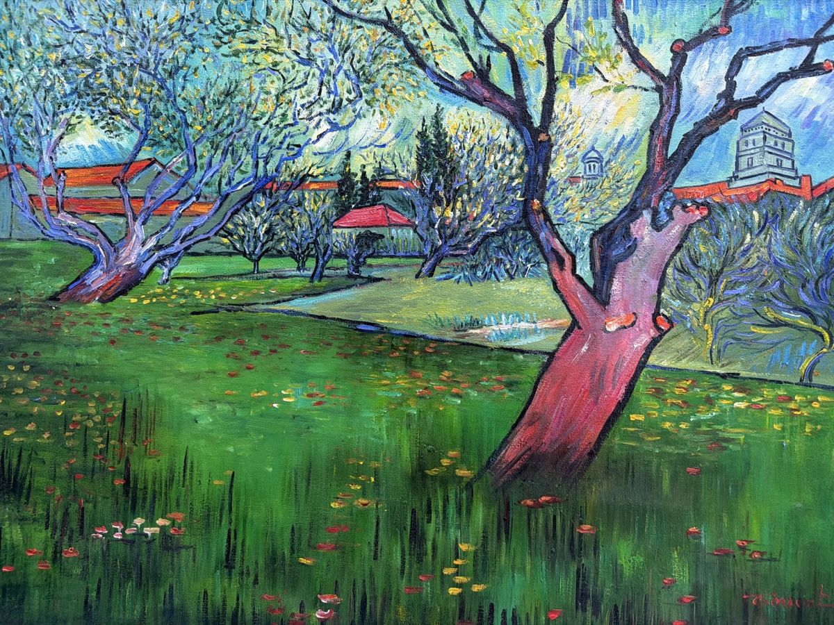 Dipinti: Gemälde, Reproduktion nach Van Gogh. – Usato da Biberist venduto da Momo33