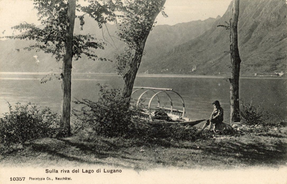 Cartes postales: Lugano   TI   -    Kuhgespann – D'occasion à Brig par Valcards54