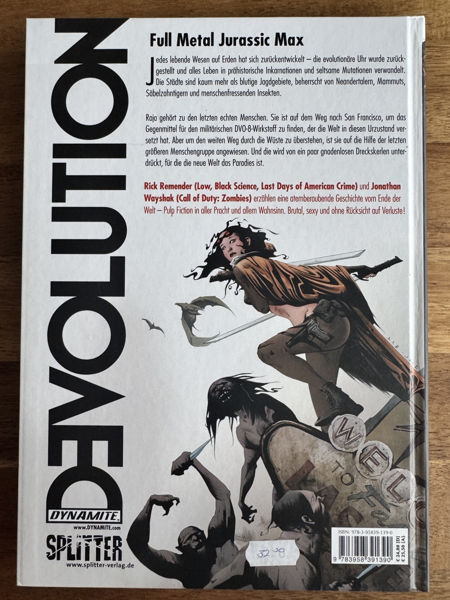 BD: Devolution Hardcover Comic Rick Remender – D'occasion à Luzern par Ex-Raudi 1