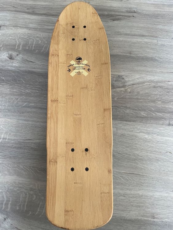 Skateboard Cruiser Old School En Bambou - Shape Kick Tail, Mini Longboard, Idéal Pour Balades Détente