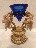 Figurine anges avec bougeoir en résine