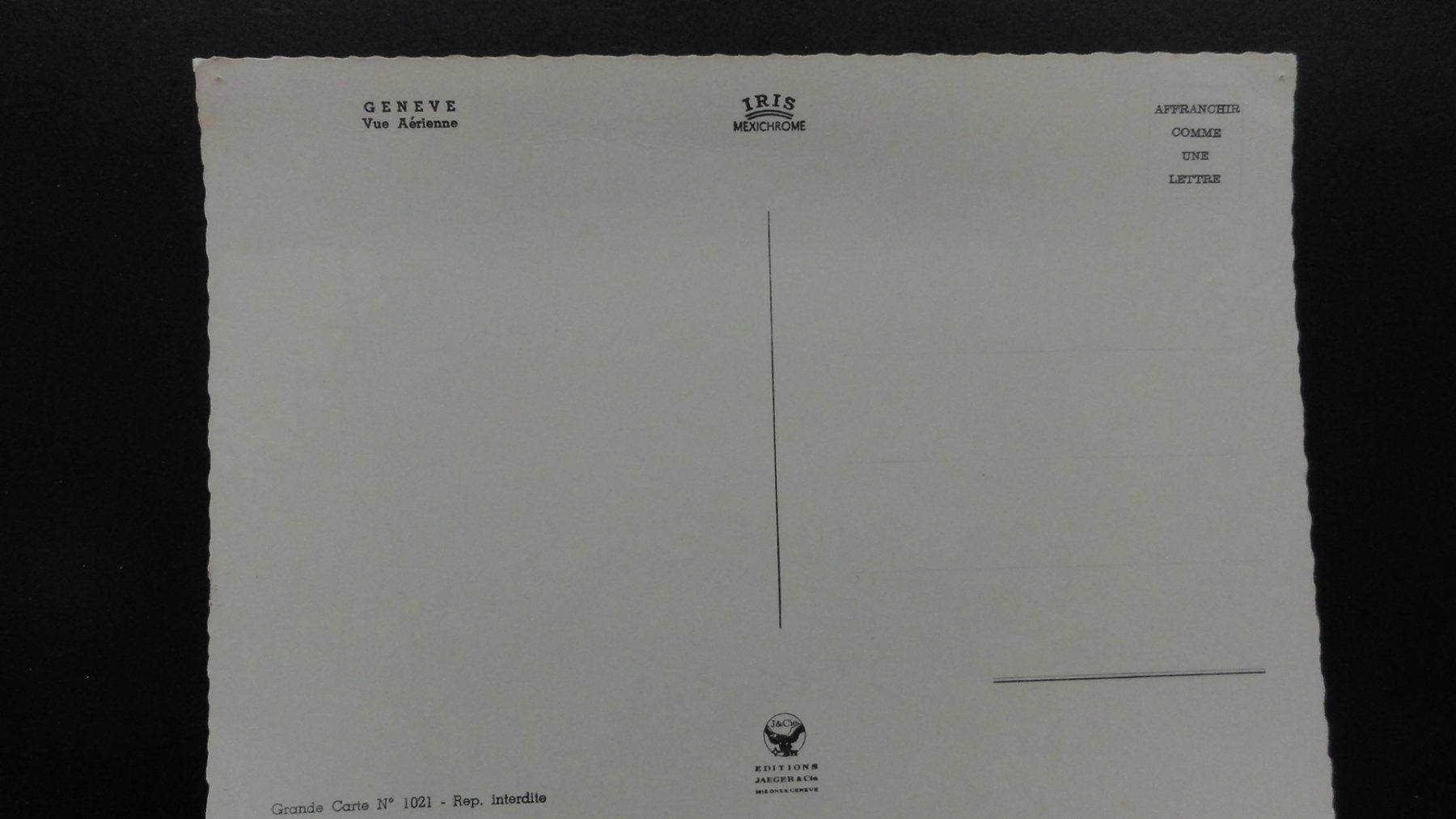 Cartoline postali: Antike Postkarte Genève Vue Aérenne – Nuovo (secondo la descrizione) da Abtwil SG venduto da mutts1 1