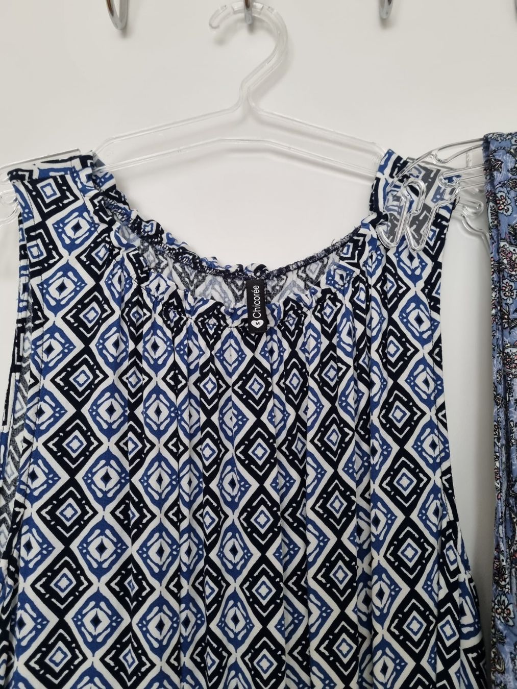 Vestiti: 2 Achsel-Kleider blau töne mit Muster Gr. M – Nuovo (secondo la descrizione) da Zofingen venduto da Felpa 3
