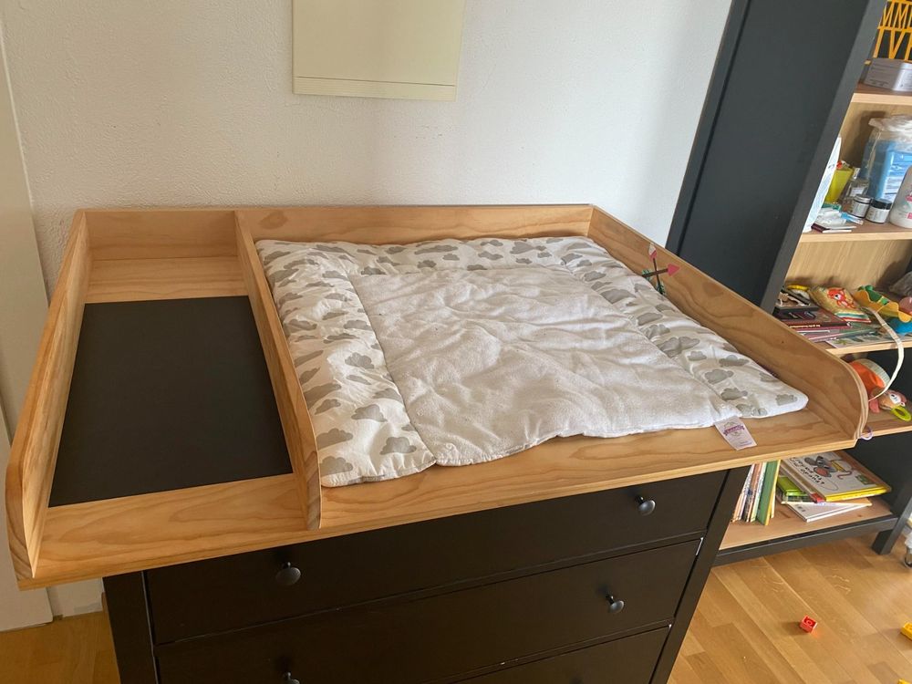 Wickelaufsatz für IKEA Hemnes mit Wickelauflage Kaufen auf Ricardo