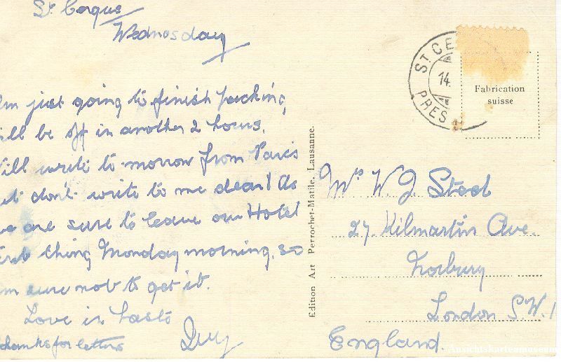 Cartoline postali: St. Cergue Winter + ca. 1920 – Usato da Emmenbrücke venduto da teestube 1