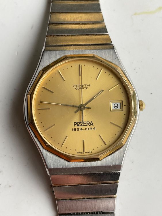 Montre Zenith Quartz à Réparer - Chronographe - Boîtier Acier 40mm - Pour Collectionneur/bricoleur