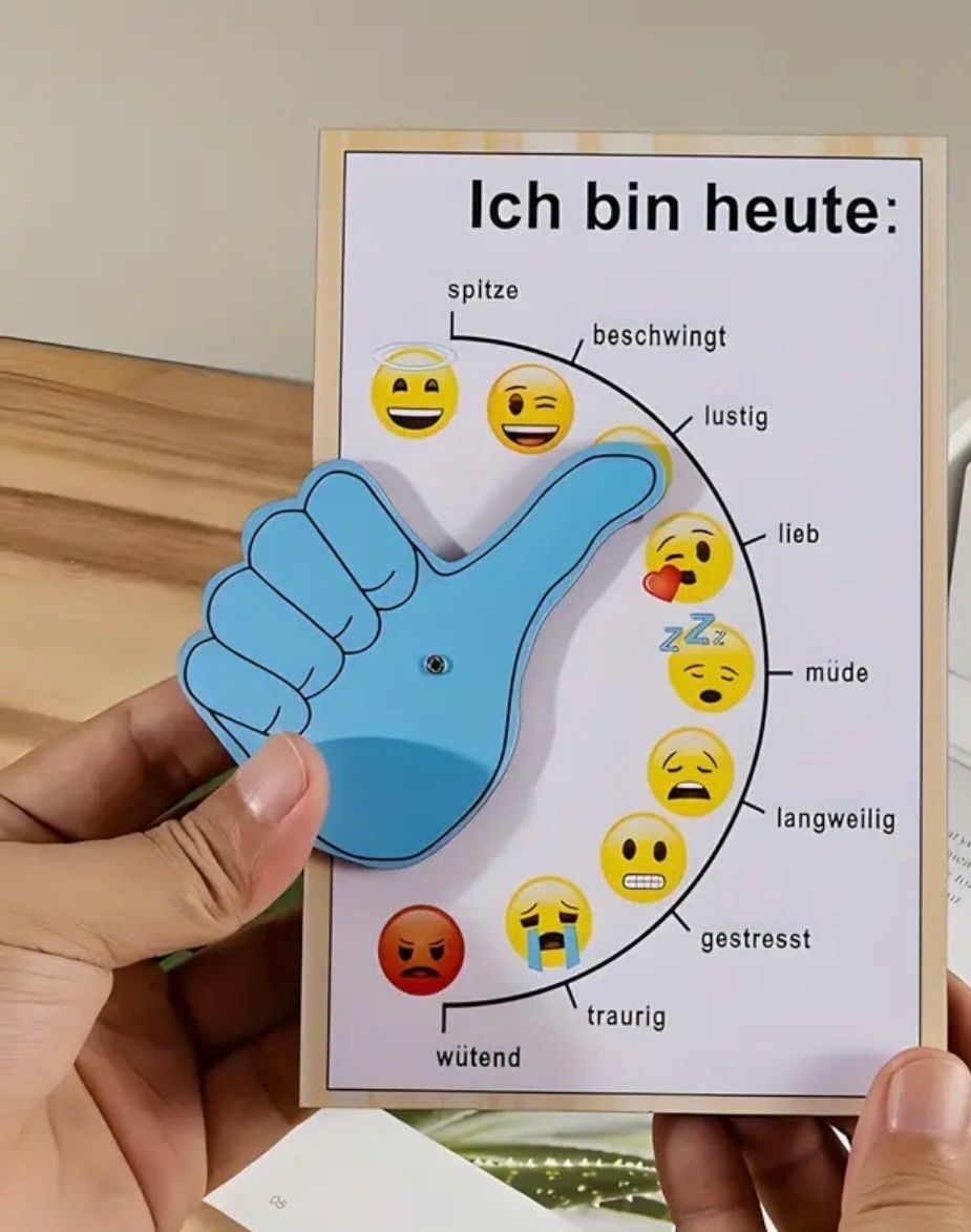 Giochi: Stimmungsbarometer- Kinder- Emotionszustandsanzeiger-Kinder – Nuovo e nell'imballaggio originale da Teufenthal AG venduto da MeineSchatztruhe