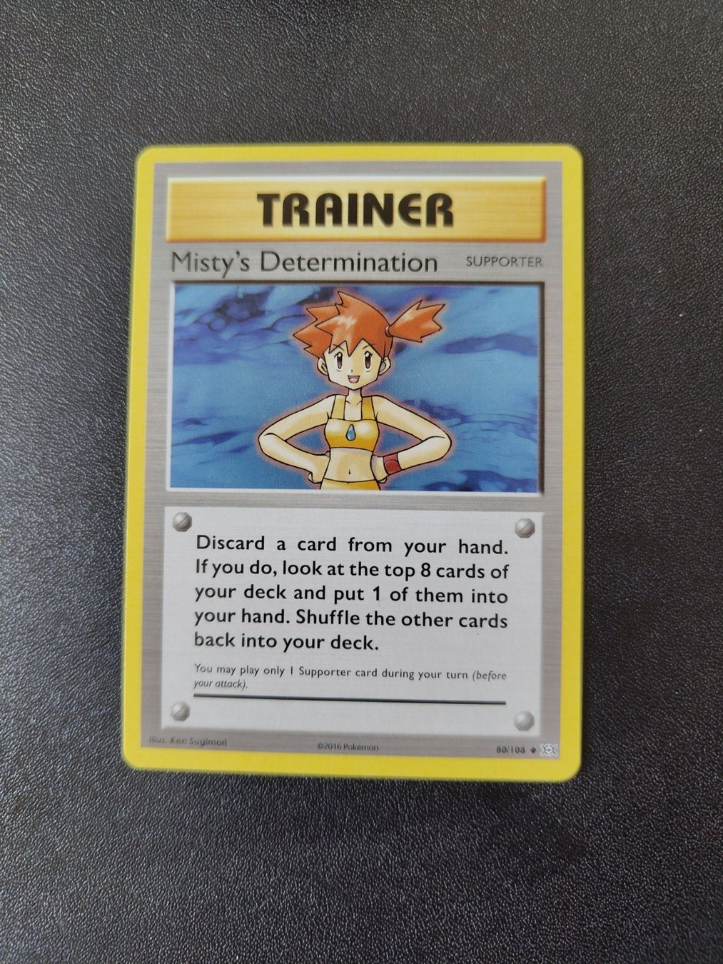 Pokémon Cartes à collectionner: Misty's Determination 80/108 Trainer Pokémon Evolutions EN – D'occasion à Mezzovico par finsteraar