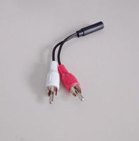 cable, Kabel Klinkenbuchse 3,5 mm stereo/ 2x Cinch, 15cm