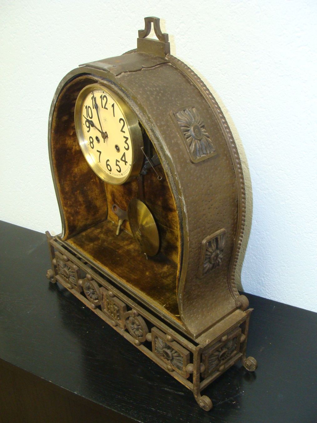 Junghans Orologi da terra & Orologi da parete: KAMINUHR EISEN JUNGHANS PENDULE um 1900 – Usato da Bern venduto da zilicchio 4