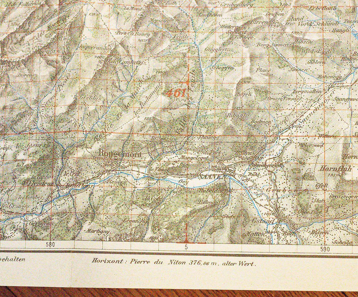 Cartine & Atlanti: Topographische Karte Thun 1934 – Usato da Bern venduto da Maccalvin 7