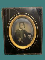 Historisches Porträt, junge Dame, 1850er Jahre, Rarität!