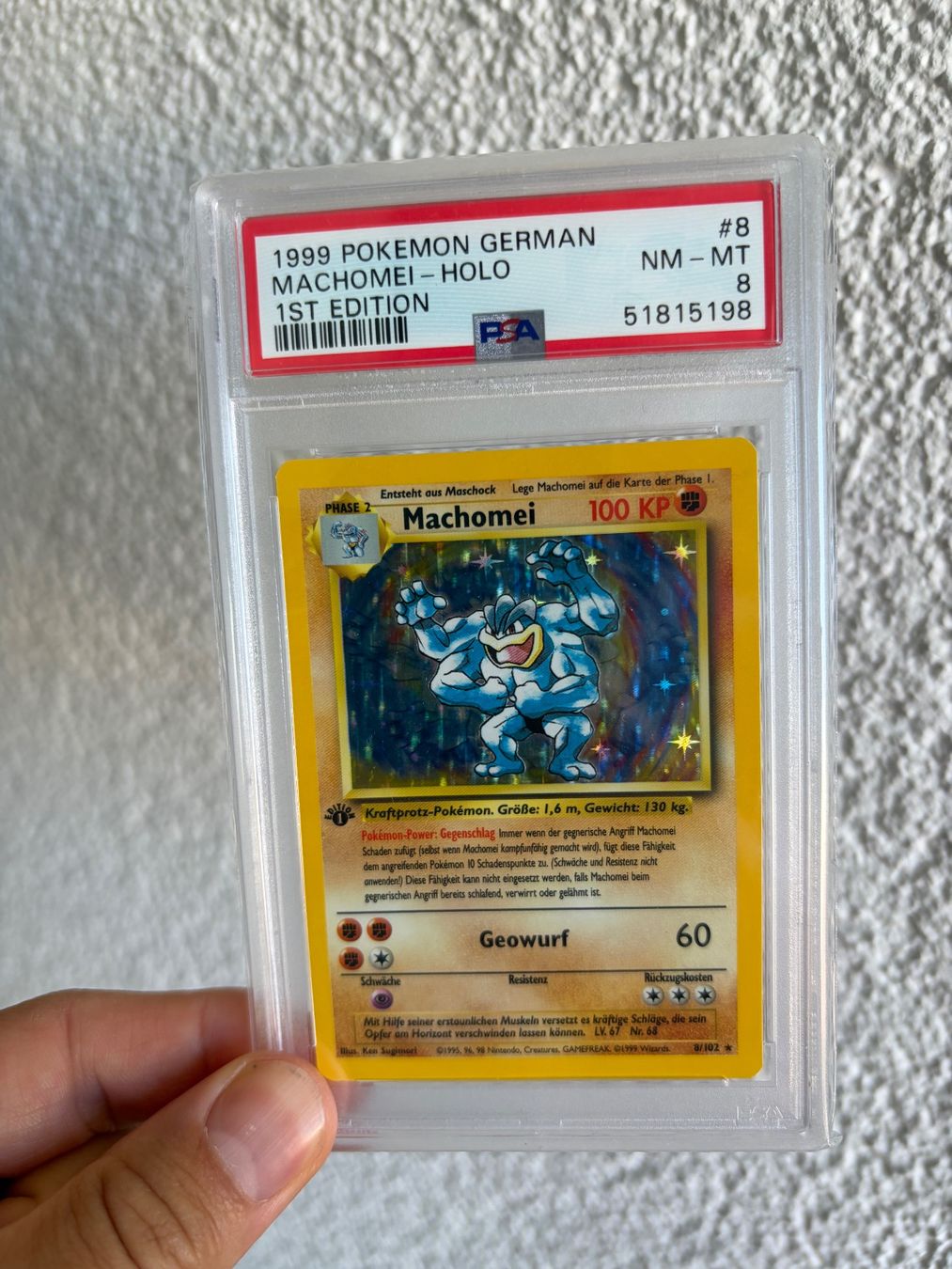 Pokémon Cartes à collectionner: Machomei 1. Edition Base Set PSA 8 – D'occasion à Kesswil par tim_t2rm