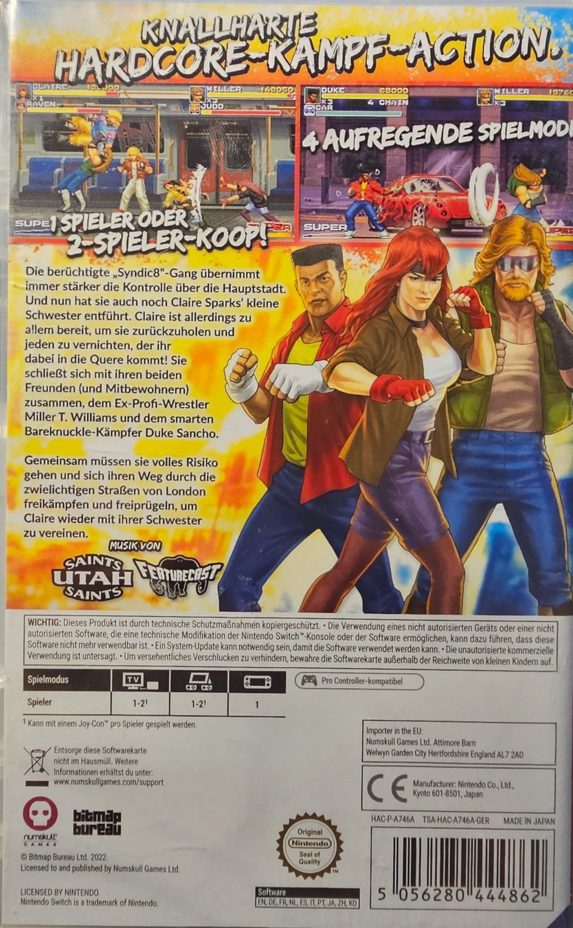 Nintendo Spiele: Switch - Final Vendetta – Neu und originalverpackt aus Wahlen b. Laufen von Cg10 1