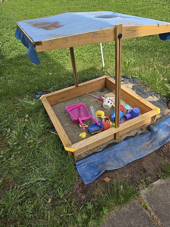 Sabbiera per bambini: Sandkasten mit Deckel  – Usato da Trachslau venduto da scorpion02