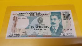 Uruguay 200 Pesos 1986, Juan Zorrilla de San Martin