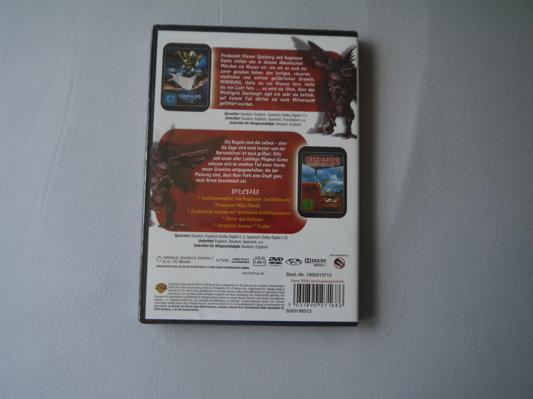 Tutti i DVDs: DIE GREMLINS Collection 1+2 - neu OVP – Nuovo e nell'imballaggio originale da Hagendorn venduto da Blaf 1