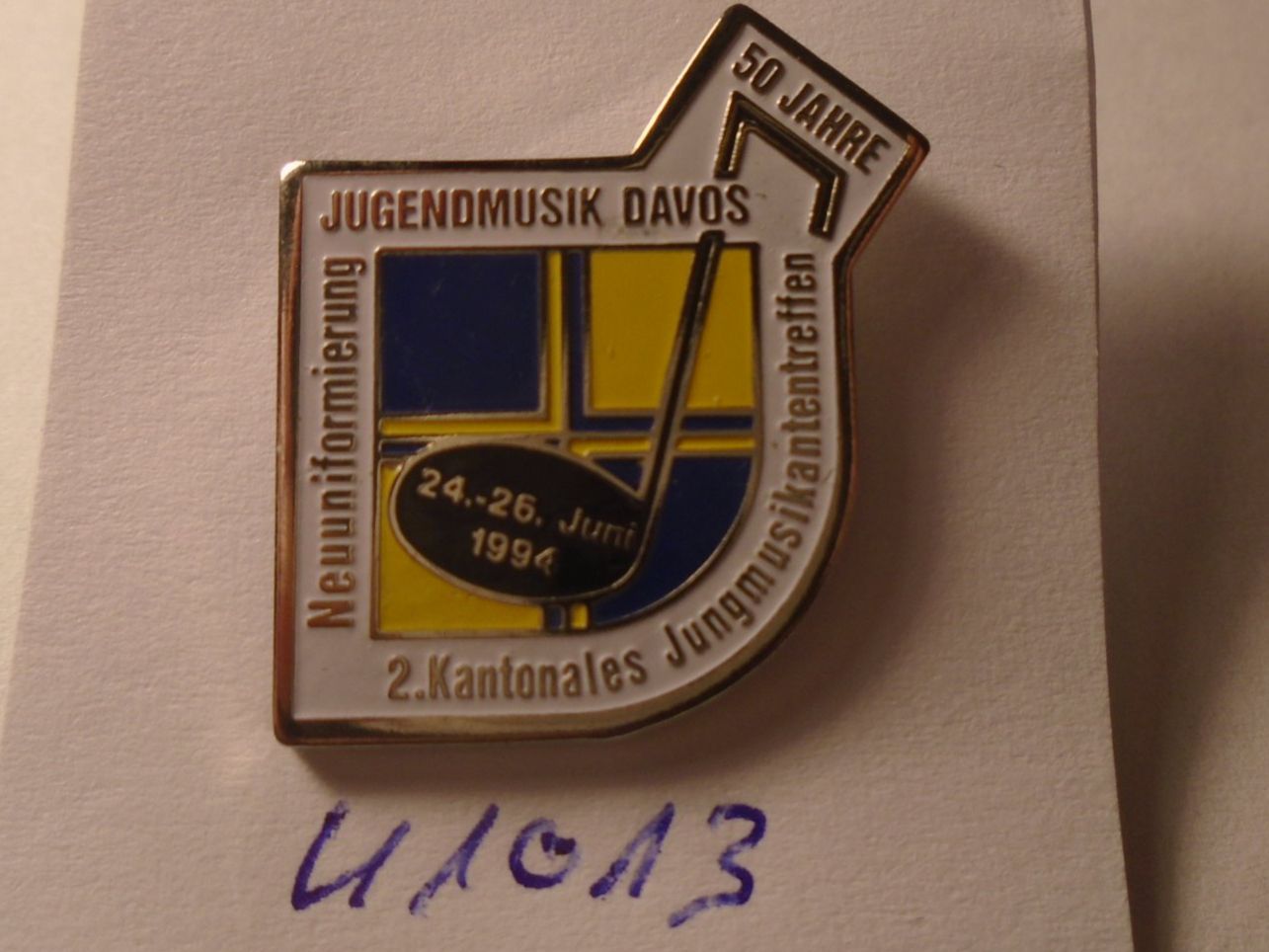 1 Jugendmusik Davos - 50 Jahre Jubiläums Pin (U1013) (Gebraucht) in ...