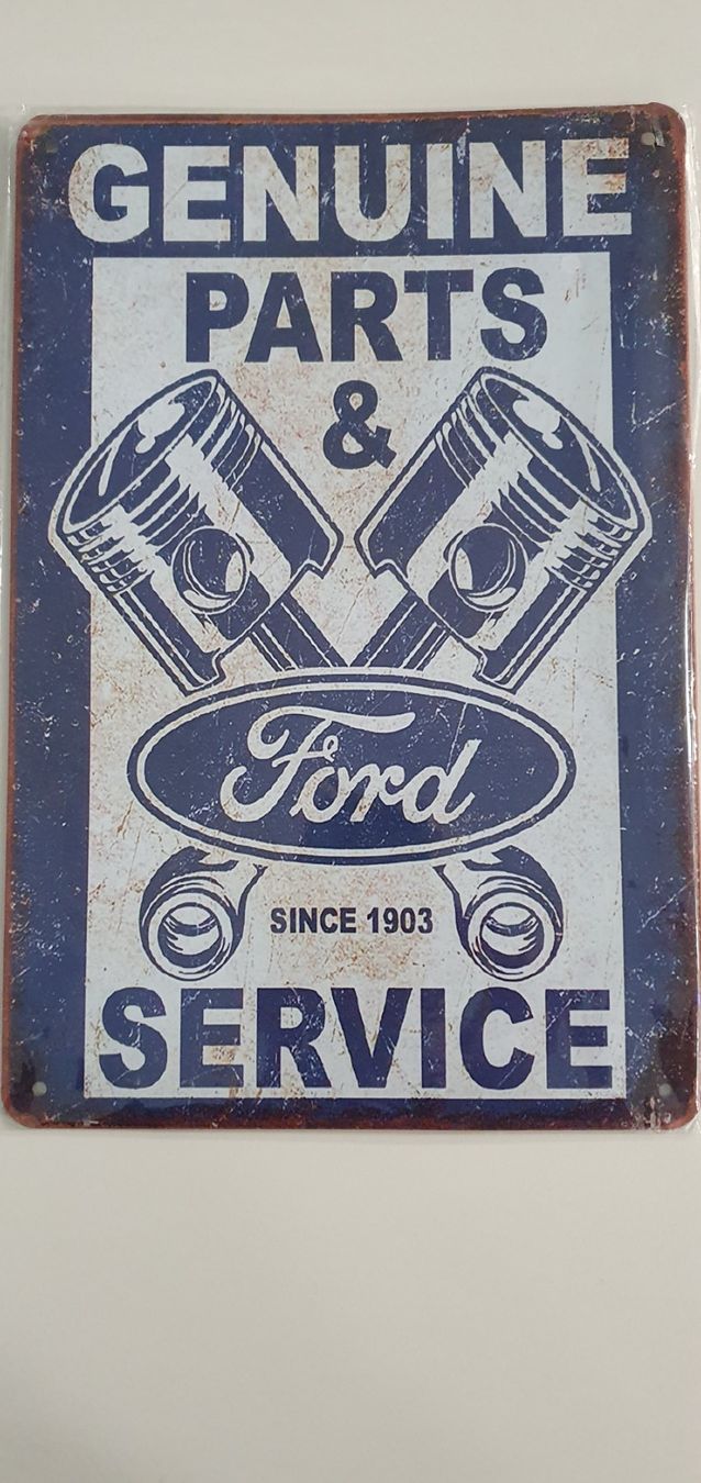 Ford Schilder: FORD Vintage Service / Garage Blechschild – Neu (gemäss Beschreibung) aus Rothenburg von Bleonhard
