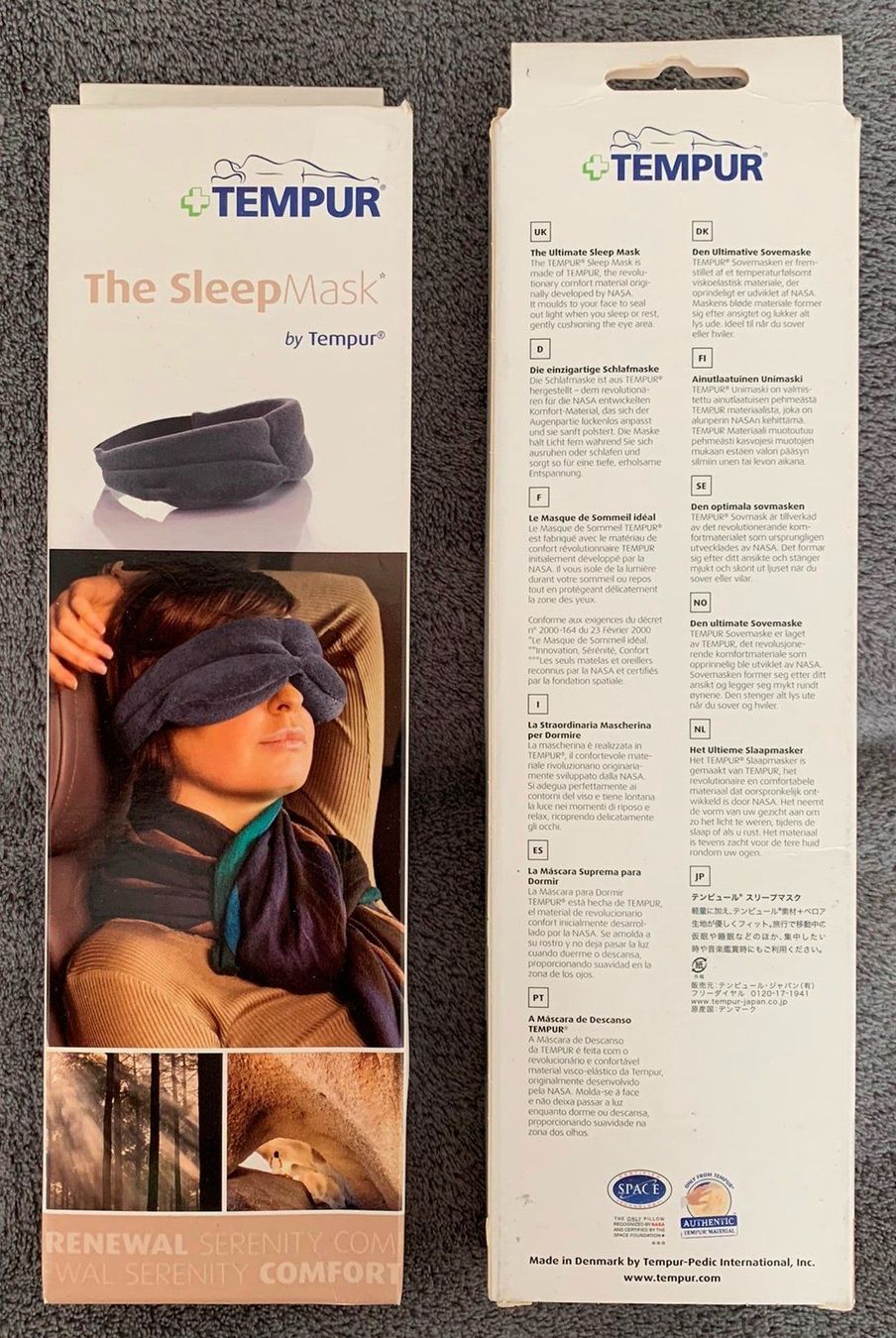 Maschere: TEMPUR The Sleep Mask Schlafbrille – Nuovo e nell'imballaggio originale da Lodrino venduto da mediwell 2