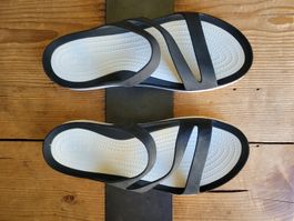 Crocs Sandalen, Grösse 38-39, Schwarz, Neuwertig