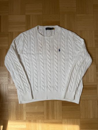 Polo Ralph Lauren Pullover Cable Knit White Size L