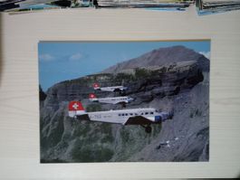 Flugzeug Schweiz Maxikarte 30x21 cm Junkers Ju 52/3mg4e