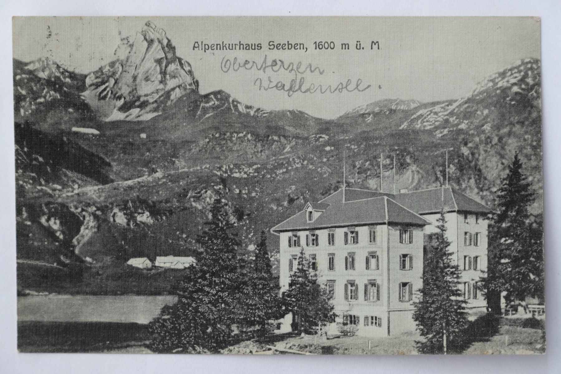 Cartoline postali: Ansichtskarte Oberterzen Kurhaus Seeben ca. 1920 – Usato da Ehrendingen venduto da nicoro50