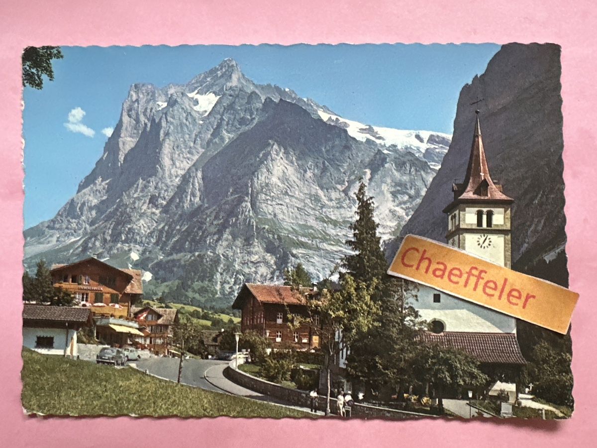 Cartoline postali: 1967 Grindelwald mit Wetterhorn  – Usato da Zürich venduto da Chaeffeler