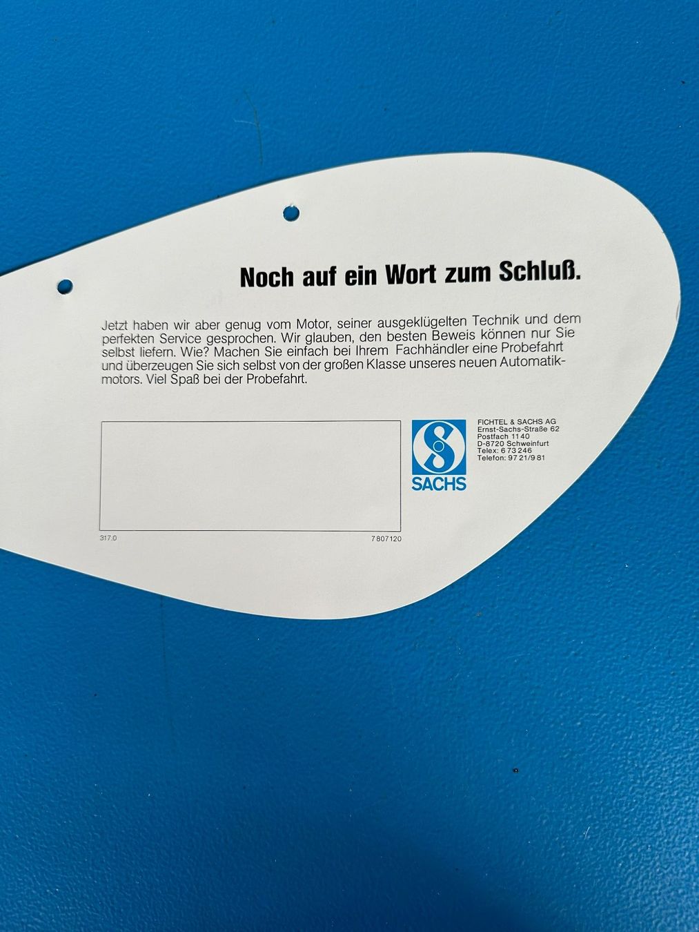 Documents: Prospekt  Mofa  Sachs  Motor – D'occasion à Boswil par pavo1 7