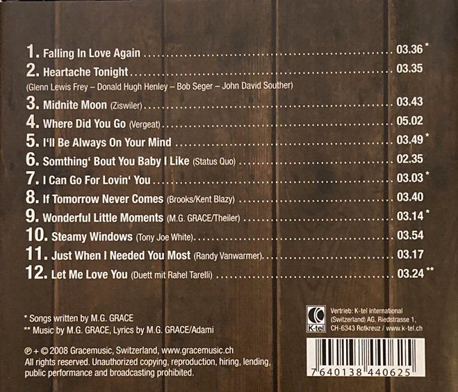 CD: M.G. Grace – Usato da Grüningen venduto da azulverde 1