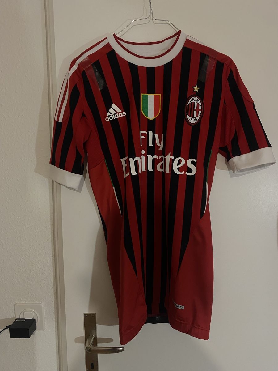 Adidas Canottiere & Pantaloni: AC Milan 2011 Adidas Authentic Player Issue – Usato da Schlieren venduto da MajinCorina