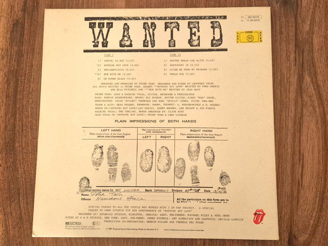 Dischi in vinile: Peter Tosh - Wanted Dread & Alive – Usato da Emmenbrücke venduto da eneredi 1