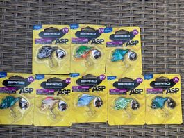 8 Stück / Set SPRO ASP VIB Jig  Spinner 28 oder 21  Gramm