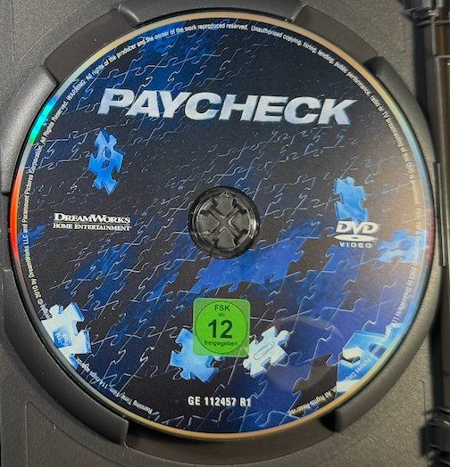 Tutti i DVDs: DVD PAYCHECK - BEN AFFLECK AARON ECKHART UMA THURMAN – Usato da Wisen venduto da gigisna 1