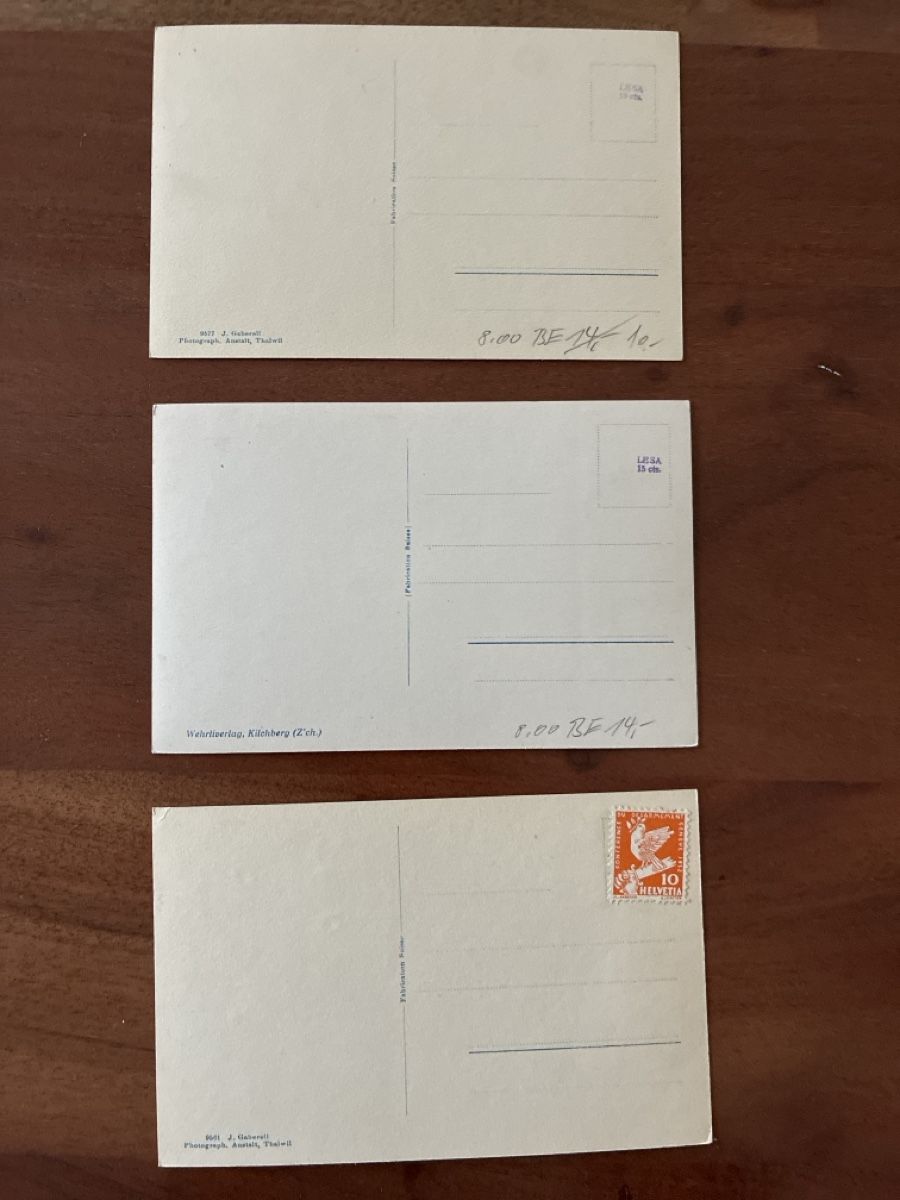 Cartoline postali: 5 Ansichtskarten Schweiz von Sumiswald BE – Usato da Oftringen venduto da Cla.vD.74 3