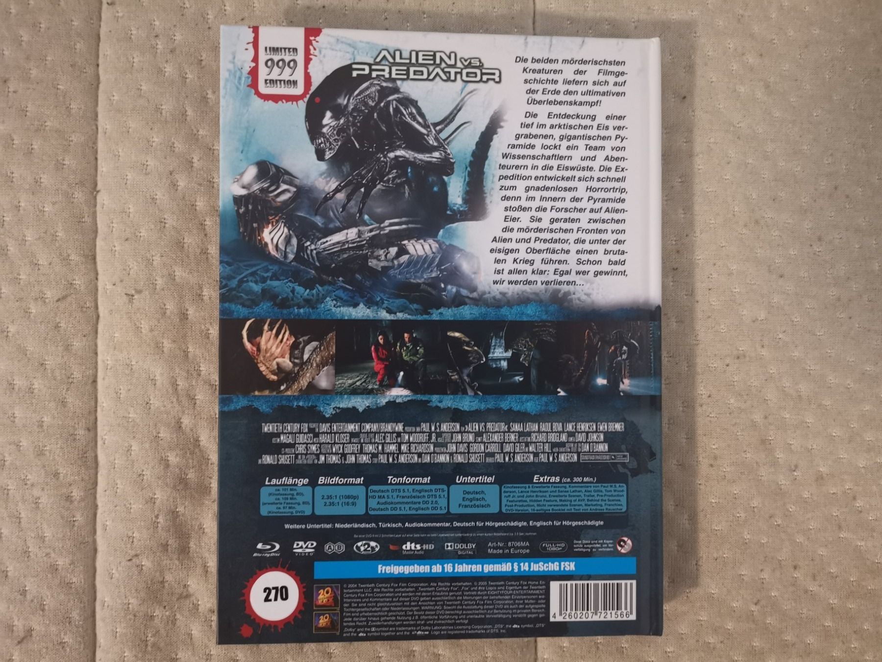 Alle DVDs: Alien vs. Predator Mediabook – Gebraucht aus Bern von  1