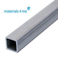 Vierkantrohr aus Edelstahl 25x25x2 mm