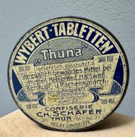 WYBERT Tabletten - Alte Blechdose - Confiserie Schäfer Thun