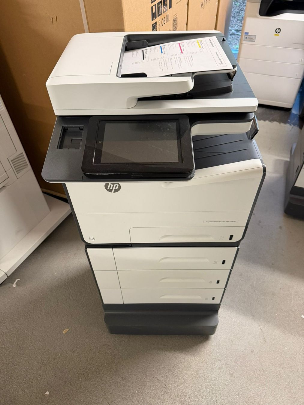 Hewlett Packard Stampanti: HP PageWide Color MFP E58650 – A4 Multifunktionsdrucker – Usato da Dottikon venduto da refurbished-IT 1