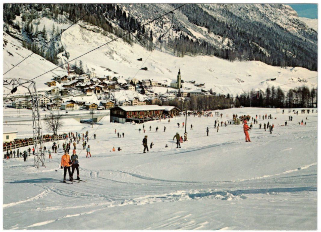 Cartoline postali: Splügen - Skilifte Skiwiese – Usato da Binningen venduto da Mountainrider
