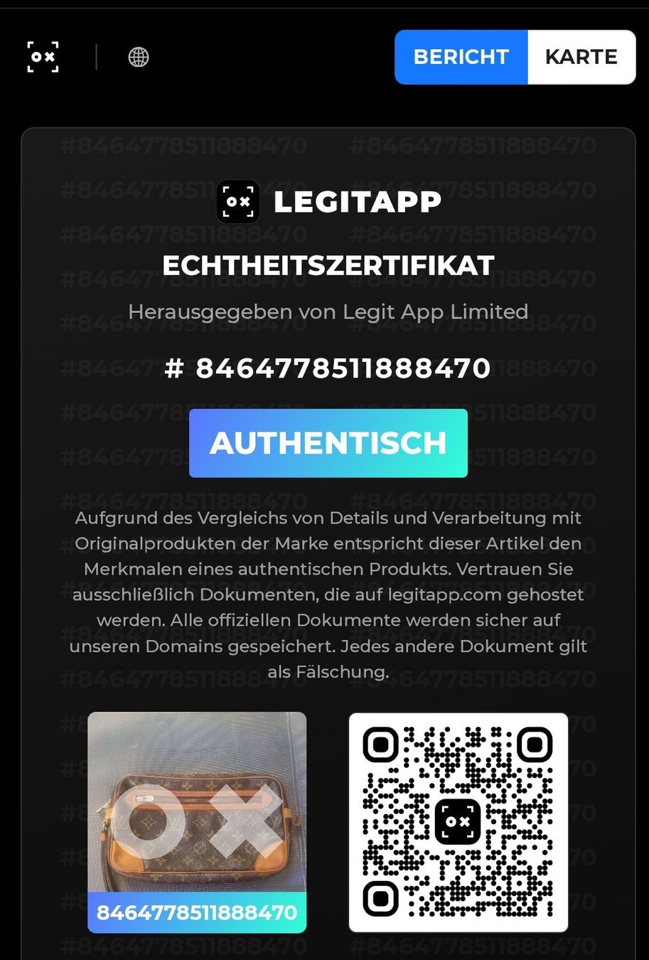 Louis Vuitton Taschen: Louis Vuitton Pochette Monogram Dragonne + Zertifikat – Gebraucht aus Effretikon von 84CK 2