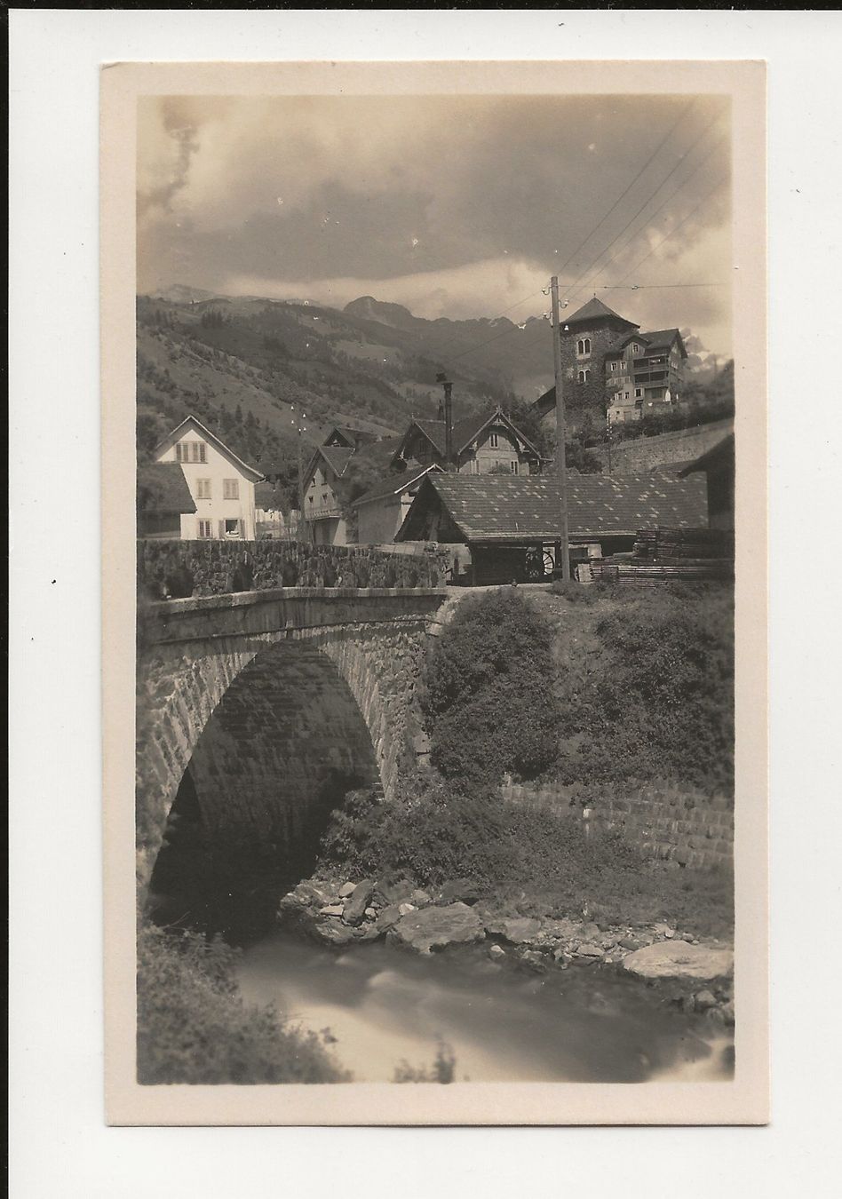 Ansichtskarten: AK ca.1925 Bürglen UR mit Steinbrücke – Gebraucht aus Greifensee von 315WDO