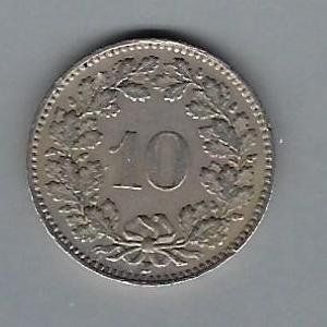 Tutti le monete: 10 centimes 1950 – Usato da Les Breuleux venduto da Jboju 1