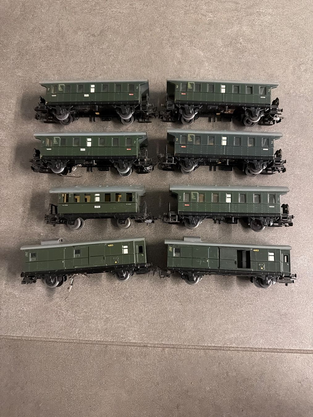 Märklin Modellini di ferrovie: Set di 8 vagoni FFS Märklin – Usato da Canobbio venduto da nb0003