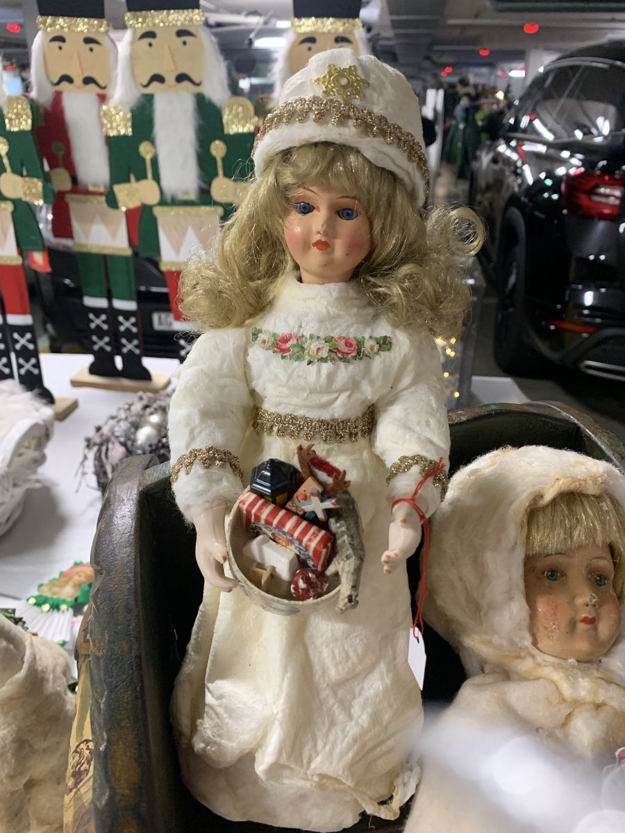 Bambole: Grosse alte Watte Puppe Weihnachtsengel – Usato da Rothrist venduto da Oddymanliane