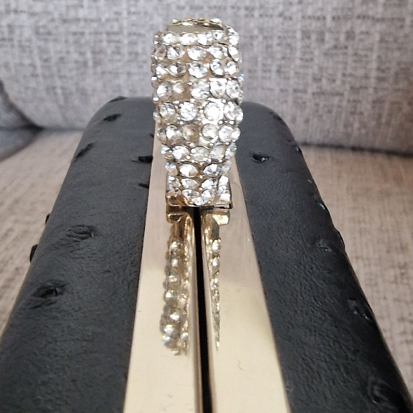Borse da donna: Elegante Abendtasche / Clutch mit Strass-Ring – Usato da Effretikon venduto da 84CK 7
