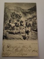 Ansichtskarte Gotthardpost R. Koller gelaufen 1902 antik R5F